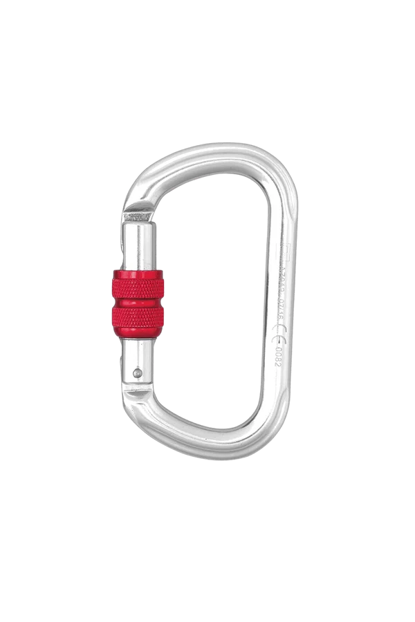 MOUSQUETON ALUMINIUM FORME OVALE. MOUSQUETON OK EUROP HARNAISPRO.