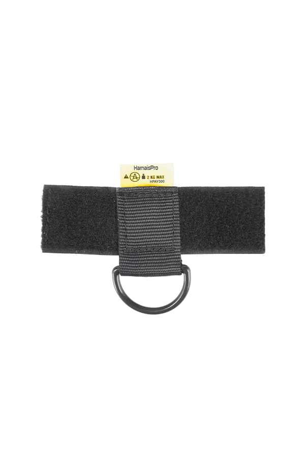 ANNEAU D'ACCROCHAGE AMOVIBLE POUR SANGLE VERTICALE, POUR OUTILS OU LONGES. RINGVE HARNAISPRO.