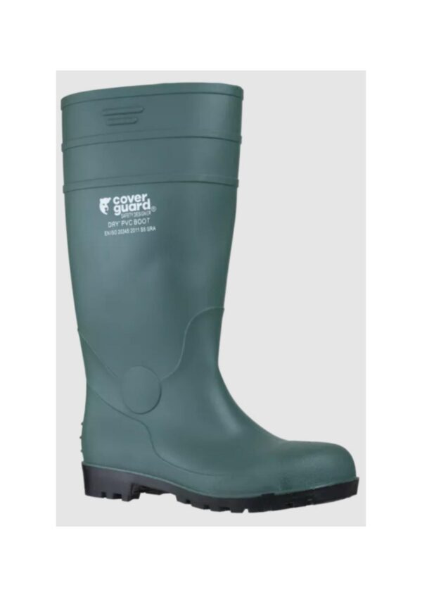 BOTTE DE SECURITE PVC EN ISO 20345:2022 + A1:2024 S5 SR FO - POINTURE 37/47 - COLORIS VERT