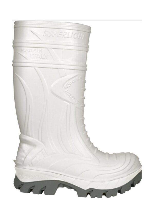 BOTTE DE SECURITE THERMIC WHITE S5S M CR AN CI HRO LG FO SR - EN ISO 20345:2022 - POINTURE 39/48 - COLORIS BLANC