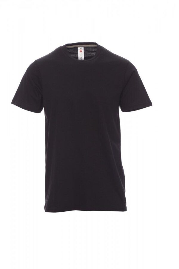 TEE-SHIRT HOMME 150 MANCHES COURTES. 100% COTON, 150 G/M². TXS À 5XL - NOIR