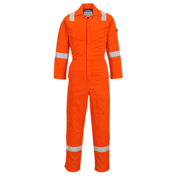 COMBINAISON DE TRAVAIL 1 ZIP FR MULTIRISQUES ATEX REFLECT POCHES GENOUX 280. TAILLE XS A 4XL - ORANGE