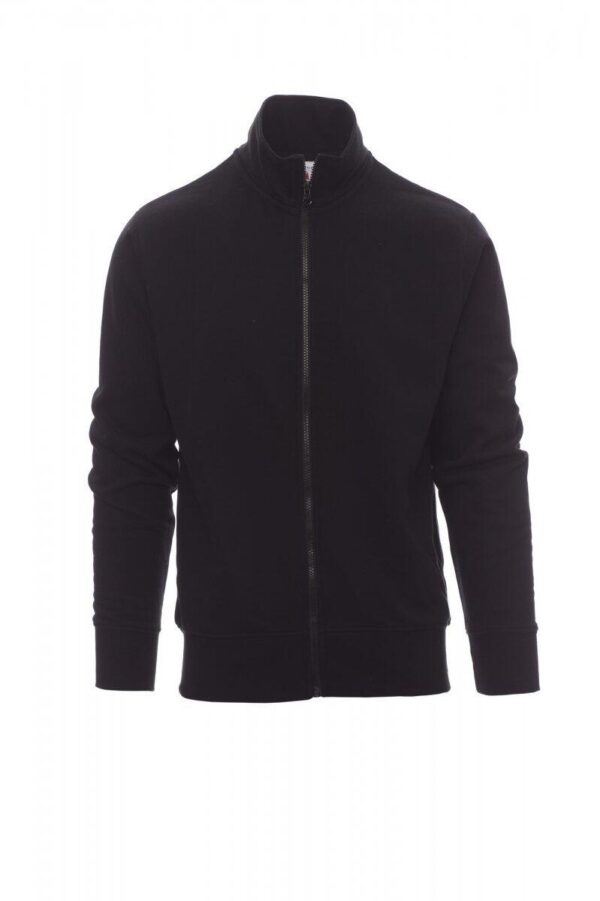 SWEAT-SHIRT HOMME A ZIP INTEGRAL 70% COTON + 30% POLYESTER - TAILLE XS/5XL - COLORIS NOIR