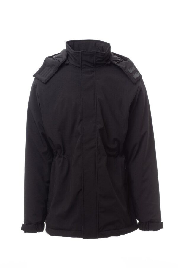 SOFTSHELL 3 COUCHES REMBOURRAGE CHAUD - 290GR/MQ - 95% POLYESTER + 5%ELASTHANNE - TAILLE XXS A 5XL - COLORIS NOIR