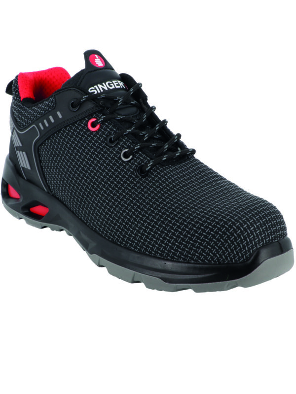 CHAUSSURE BASSE DE SECURITE S3S FO SR - 36/47 - NOIR ET ROUGE