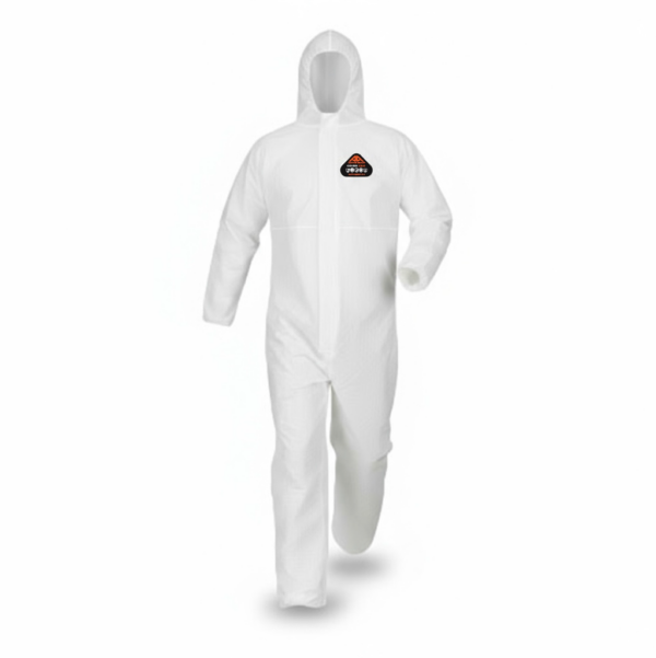COMBINAISON MICROPOROUS CHIMIQUE ET RESPIRANTE - CAT III - TYPE 5B / TYPE 6B - 55 G/M2 - TAILLE S A 4XL - BLANC