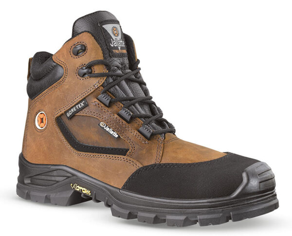 CHAUSSURES DE SÉCURITÉ HAUTES S7S SC CI HI HRO LG FO SR - MEMBRANE GORE-TEX - TIGE CUIR PLEINE FLEUR HYDROFUGE FINITION PULL-UP - T38 A 47