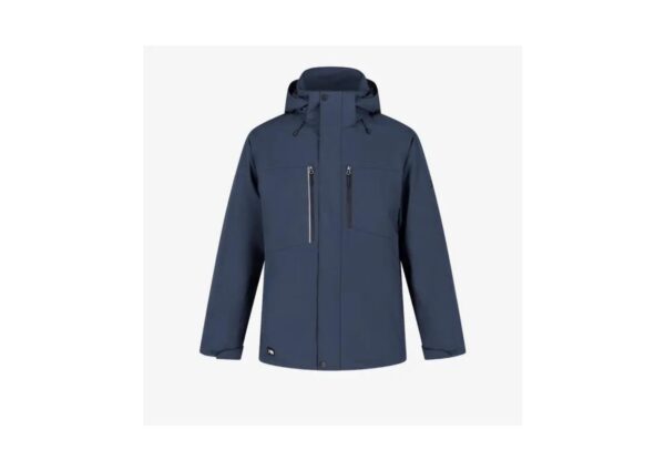 VESTE D'HIVER HOMMEIMPERMÉABLE, CHAUDE ET COUPE-VENT AVEC PLUSIEURS POCHES - 100% POLYESTER RECYCLÉ 3 COUCHES 190G/M² AVEC REMBOURRAGE 100 POLYESTER 100G/M² - MARINE - TAILLE S A