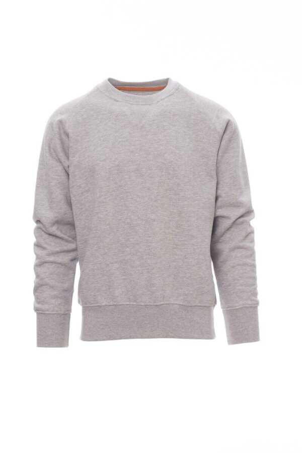 SWEAT HOMME 300 COL ROND. 70% COTON / 30% POLYESTER, 300 G/M². TS À 5XL - HEATHER GREY