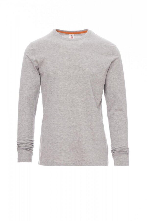 TEE-SHIRT HOMME 165 MANCHES LONGUES. 100% COTON, 165 G/M². TS À 3XL - HEATHER GREY