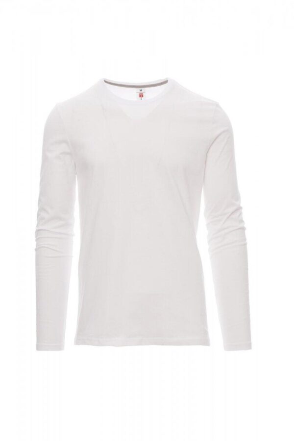 TEE-SHIRT HOMME 165 MANCHES LONGUES. 100% COTON, 165 G/M². TS À 3XL - BLANC