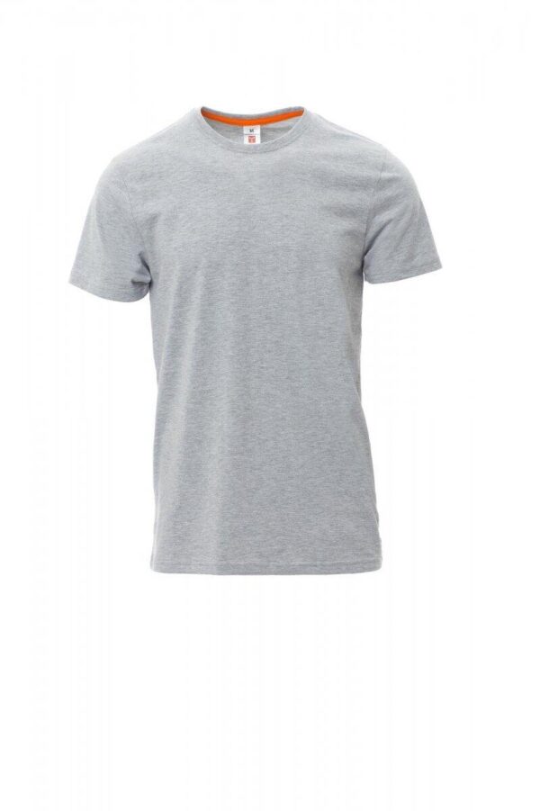 TEE-SHIRT HOMME 190 MANCHES COURTES. 93% COTON + 7% VISCOSE, 190 G/M². TXS À 5XL - HEATHER GREY