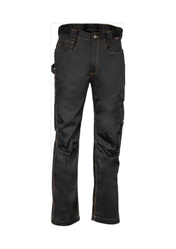PANTALON ÉTÉ URBAN WORKWEAR. COTON / POLYESTER 245 G/M². EN ISO 13688. T38 À 58 - NOIR