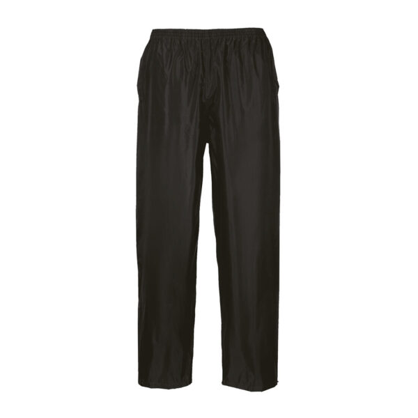 PANTALON DE PLUIE 100% POLYESTER, 190T, ENDUIT PVC 210G - TXS A 7XL - NOIR - 5XL
