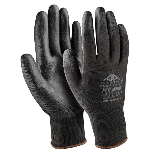 GANT DE MANUTENTION SUPPORT POLYESTER, ENDUCTION PU, JAUGE 13 – EN388 2016 + A1 2018: 3131X - T6 A 12