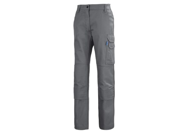 PANTALON FEMME POCHES GENOUX 100% METAL FREE KLINE. COTON / POLYESTER, 300 G/M². EN ISO 13688. T34/36 à 58/60 - GRIS CLAIR - T3/L