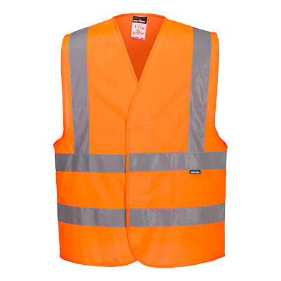 GILET HAUTE VISIBILITE TAILLES EXTREMES. 100% POLYESTER, 125 G/M². EN 13688, EN ISO 20471 CL2. TS/M À 6XL/7XL - ORANGE