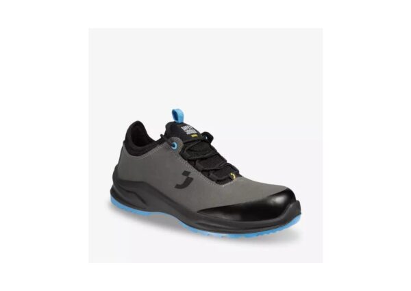 BASKET DE SÉCURITÉ BASSE LEGERE, VEGAN, SANS MÉTAL CATÉGORIE : S3S/SR, SC, ESD, CI, FO COLORIS GRIS/BLEU - 35/50