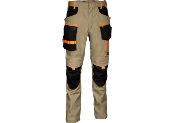 PANTALON 2 POCHES LARGES A L'AVANT, D-RING, DOUBLE POCHE A L'ARRIÈRE COULEUR BEIGE TAILLE 38 A 58