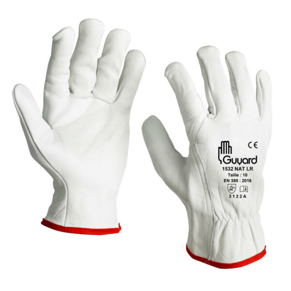GANT MAITRISE POLYVALENT TOUT FLEUR DE BOVIN SERRAGE ELASTIQUE T8 A 11