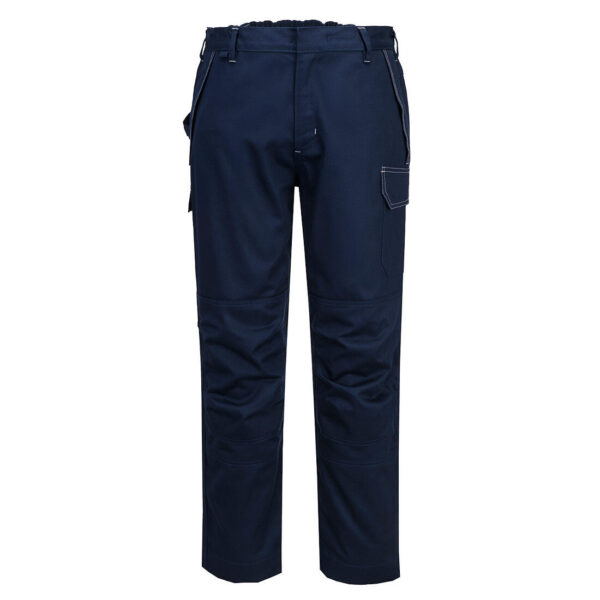 PANTALON DE TRAVAIL MULTIRISQUES RESISTANT AUX FLAMMES 99% COTON / 1% FIBRE DE CARBONE 350GR/M² - TAILLE S A 5XL - MARINE - 5XL
