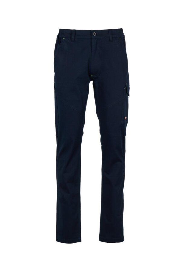 PANTALON UNISEXE BADGE SYSTEM STRETCH. 98% COTON TWILL / 2% ELASTANE 290 G/M². EN ISO 13688. TXXS à 5XL - MARINE - 5XL