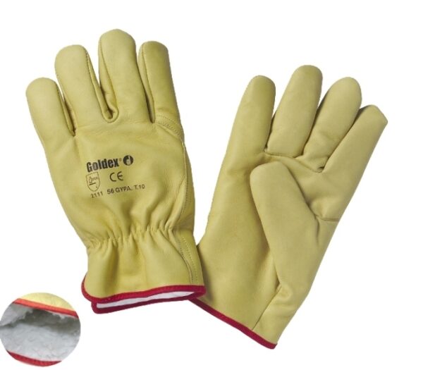 GANT FROID BTP TOUT FLEUR DE BOVIN BEIGE, 100% FOURRE ACRYLIQUE, TU (10)