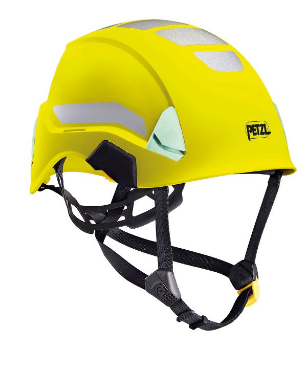 STRATO HI-VIZ. CASQUE MONTEUR HAUTE VISIBILTE NON VENTILE TRAVAUX EN HAUTEUR ET LE SECOURS JAUNE FLUO