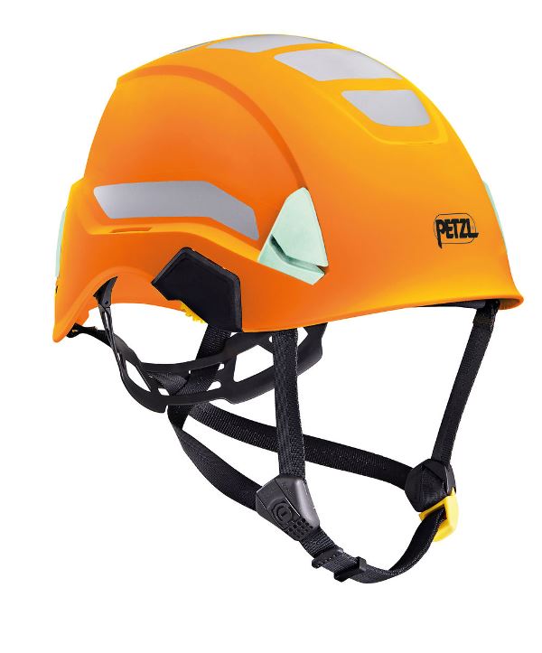 STRATO HI-VIZ. CASQUE MONTEUR HAUTE VISIBILTE NON VENTILE TRAVAUX EN HAUTEUR ET LE SECOURS ORANGE FLUO