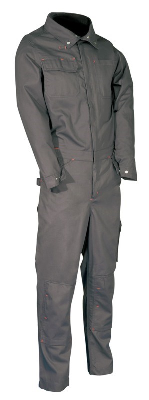 COMBINAISON POCHES GENOUX ACTIPRO. POLYESTER / COTON, 300 G/M². EN ISO 13688. TS À 4XL - GRIS FONCE
