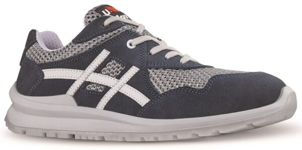 TENNIS DE SECURITE MIXTE, RUNNING BLEU ULTRA-SOUPLE, AERE ET ADHERENT - CE EN ISO 20345 S1P SRC