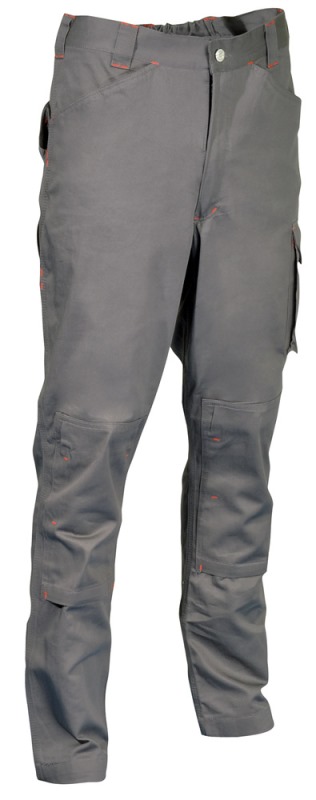 PANTALON POCHES GENOUX ACTIPRO. POLYESTER / COTON, 300 G/M². EN ISO 13688. TS À 4XL - GRIS FONCE