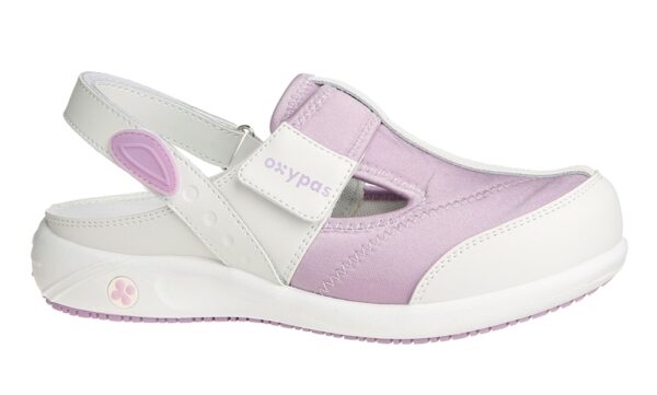 SABOT FEMME PIED SENSIBLE, PARAMEDICAL/COLLECTIVITES MAUVE, ANTIDERAPANT - CE EN ISO 20347 SRC ESD - 36/42