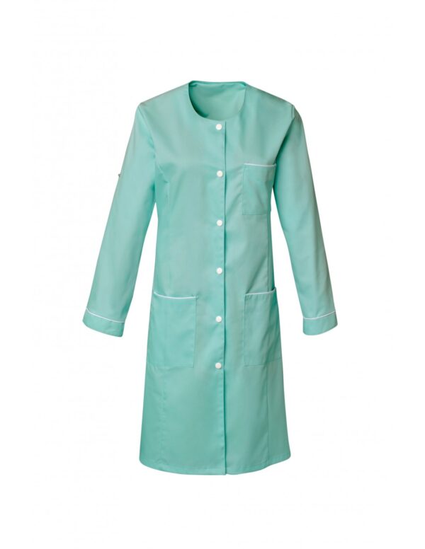 BLOUSE ARIANA. PRESSIONS MANCHES REGLABLES. UNI POLYESTER / COTON. T0 (36/38) à 6 (60/62) - VERT NIL