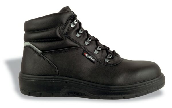 CHAUSSURE DE SECURITE HOMME, BITUME HRO HI NOIR HAUT SEMELLE PLATE - CE EN ISO 20345 S2P HRO HI SRA - 39/48