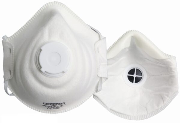 DEMI-MASQUE FILTRANT SOLIDES/LIQUIDES AVEC VALVE FFP1D (BOÎTE DE 10)