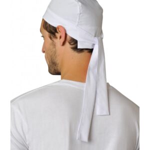 BANDANA. UNI POLYESTER / COTON. TU - BLANC