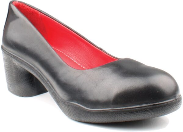 ESCARPIN DE SECURITE FEMME, TALON HAUT 5 CM, NOIR, CHR - CE EN ISO 20345 S3 SRC ESD