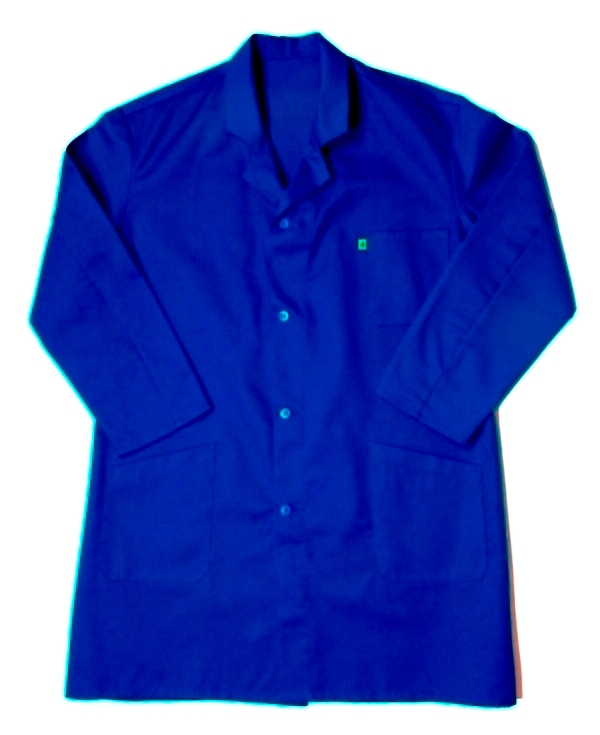 BLOUSE BOUTONS IMAGE PERSONNALISABLE. 100% COTON SANFOR. EN ISO 13688. T36/38 A 60/62 - BUGATTI