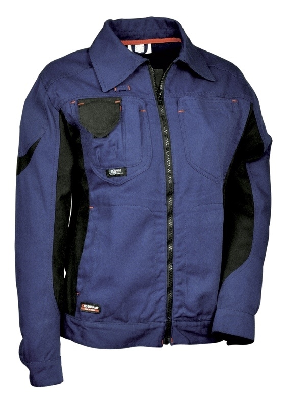BLOUSON FEMME WORKWOMAN. COTON / POLYESTER 290 G/M². EN ISO 13688. T34 À 52 - MARINE
