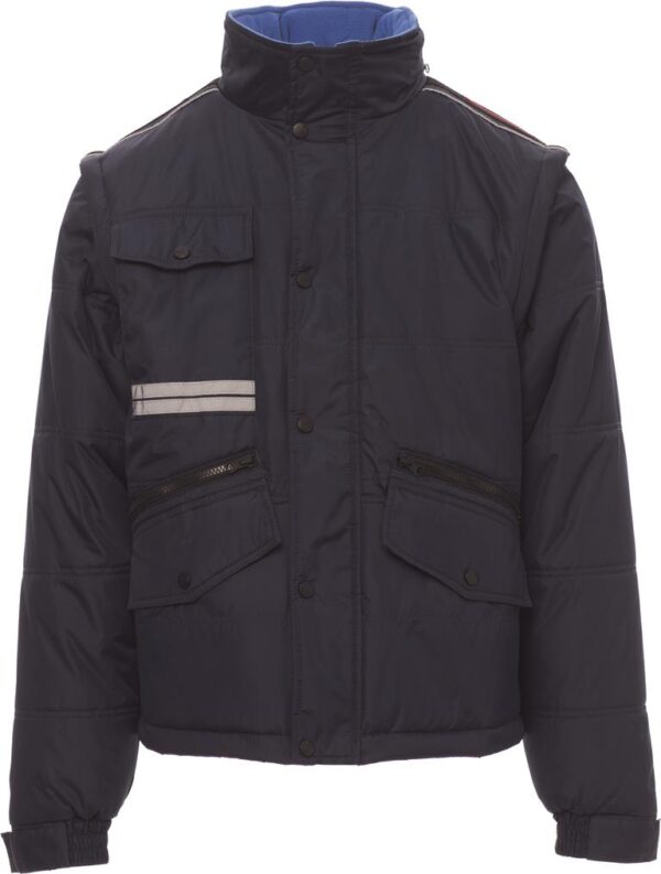 BLOUSON 2 EN 1 TECH-LINE UNISEXE MATELASSE RIPSTOP IMPER / RESPIRANT. 100% POLYESTER RIPSTOP 240T, 200 G/M². TS à 5XL - MARINE