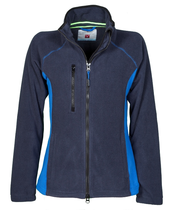 BLOUSON POLAIRE TECH-LINE FEMME BICOLORE CHAUD / RESPIRANT. 100% POLYESTER, 280 G/M² - TS A L - MARINE / BLEU ROYAL