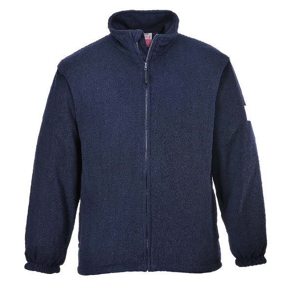BLOUSON POLAIRE FR IGNIFUGE ANTI-FLAMME ATEX ARC ELECTRIQUE. TAILLE S A 3XL - MARINE