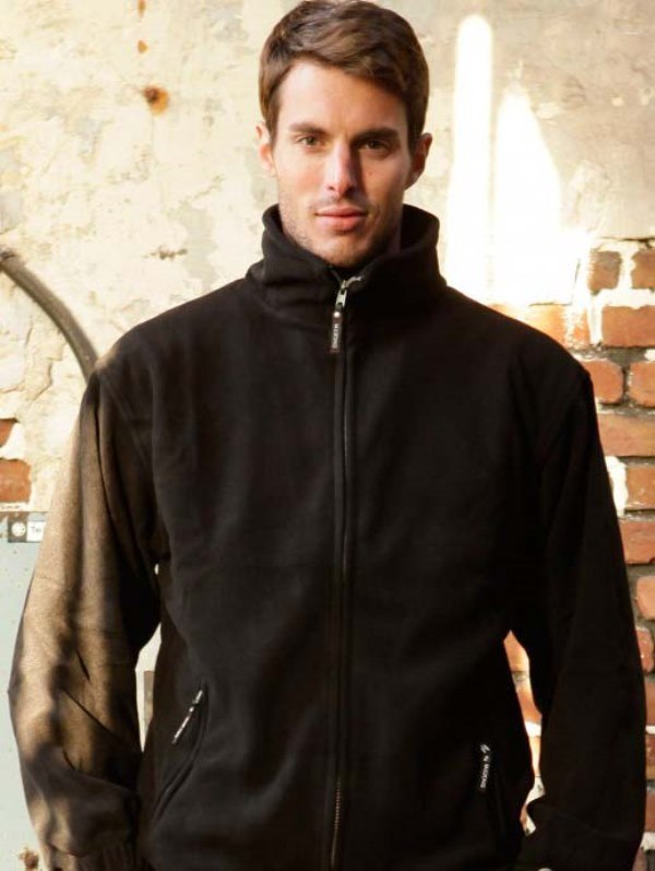 BLOUSON POLAIRE UNISEXE DOUBLE CHAUD / RESPIRANT 350 G. 100% POLYESTER, 350 G/M² - TS A 3XL - NOIR