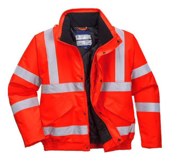 BLOUSON HAUTE VISIBILITE OXFORD IMPER/RESPIRANT FROID NEGATIF. EN ISO 13688, EN 13758-2, EN ISO 20471 CL 3, EN 343 CL 3.1, EN 342 CL X.3.2. TS À 3XL - ROUGE