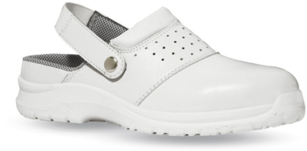 SABOT DE SECURITE FEMME, AERE A BRIDE, BLANC, CHR - CE EN ISO 20345 SB-E-A-FO SRC
