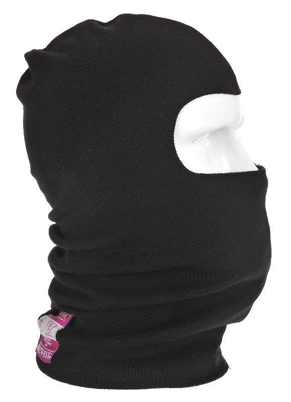 CAGOULE FR PASSE-MONTAGNE IGNIFUGE ANTI-FLAMME ATEX ARC ELECTRIQUE. TAILLE UNIQUE - NOIRE