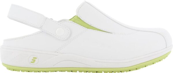 SANDALE FEMME PIED SENSIBLE, PARAMEDICAL/COLLECTIVITES VERT, ANTIDERAPANT - CE EN ISO 20347 OB A E RC ESD - 36/42