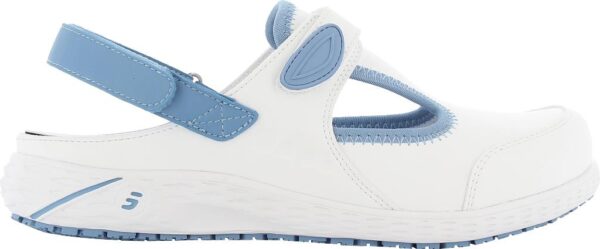 SABOT FEMME PIED SENSIBLE, PARAMEDICAL/COLLECTIVITES BLANC, ANTIDERAPANT - CE EN ISO 20347 OB A E SRC ESD (CARLYLBL)