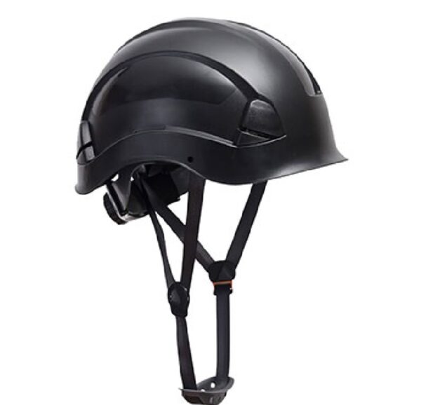 CASQUE DE PROTECTION MONTEUR NON VENTILE, ISOLATION ELECTRIQUE, CREMAILLIERE, COIFFE TEXTLE ET JUGILAIRE 6 POINTS - NOIR